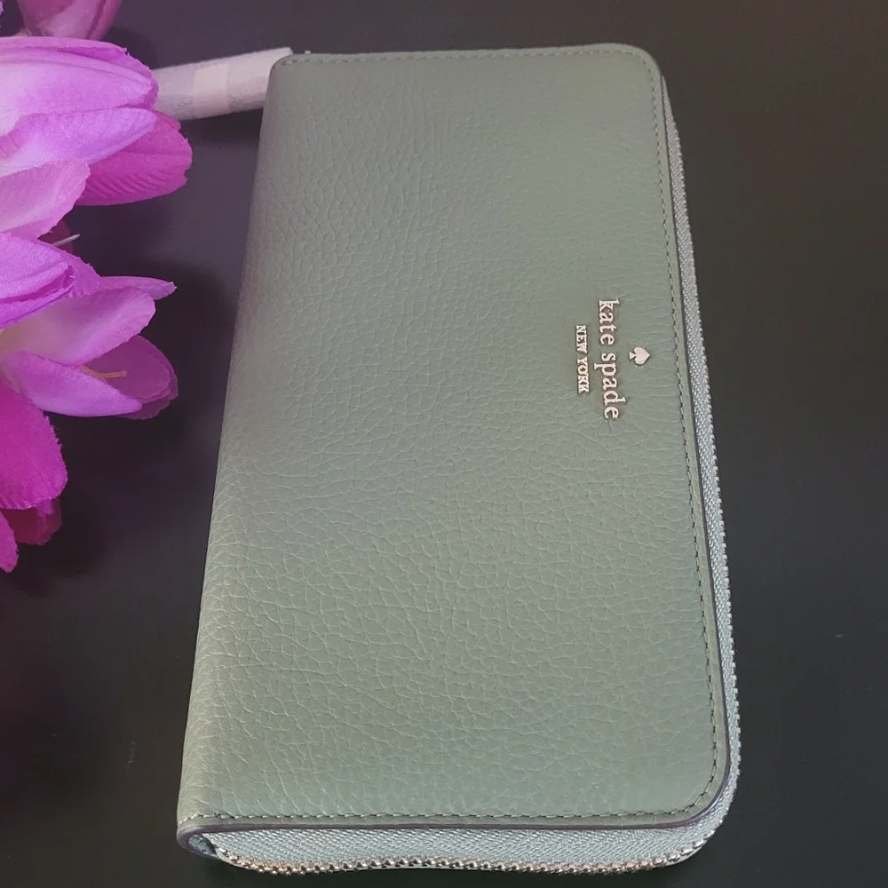 Kate Spade  Lena   Leather  Zip Around Continental Wallet - Picture 6 of 10